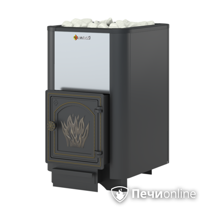 Дровяная банная печь Везувий Сенсация 22 Антрацит (ДТ-4) 2017 без выноса в Балашихе